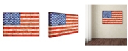 Trademark Global Michelle Calkins 'American States with Flags' Canvas Art - 24" x 16"